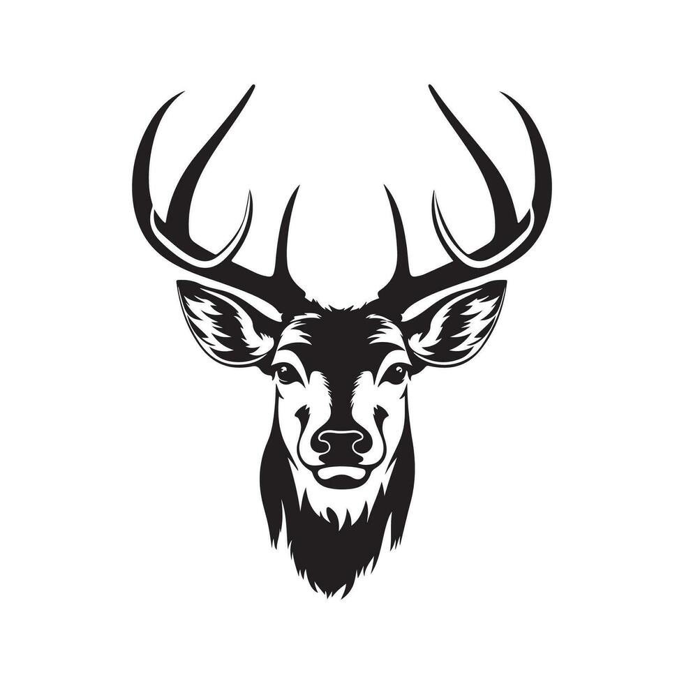 Deer Head Vector Image, Art and Design