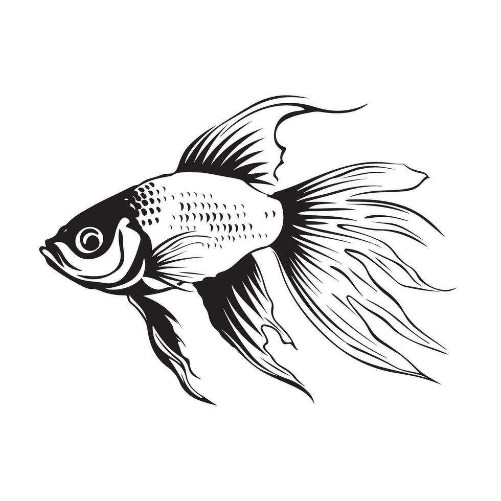 Decorative Fish Vector Image, Art And illustration