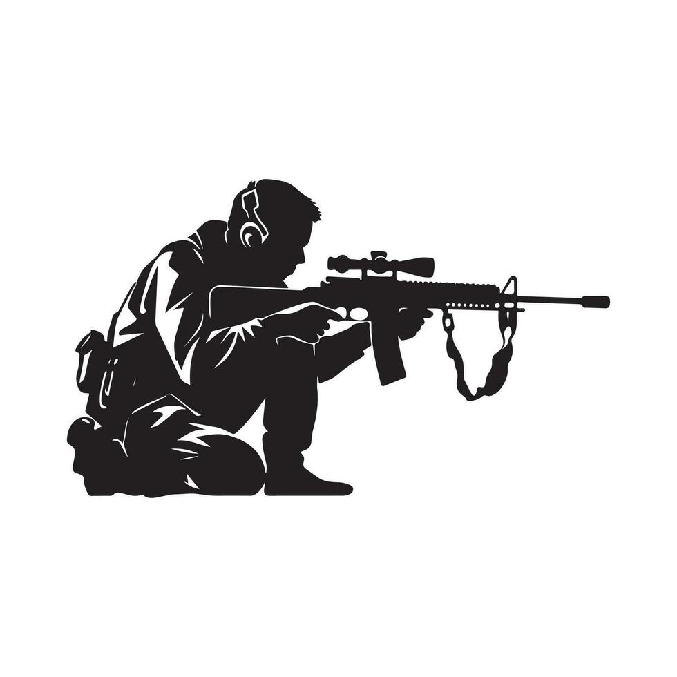 Sniper Image Vector, Art and illustration vector