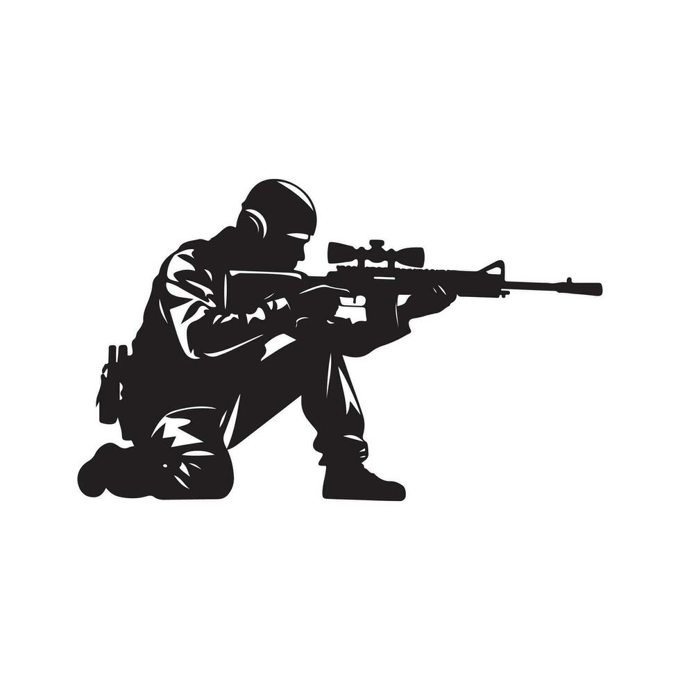 Sniper Image Vector, Art and illustration vector