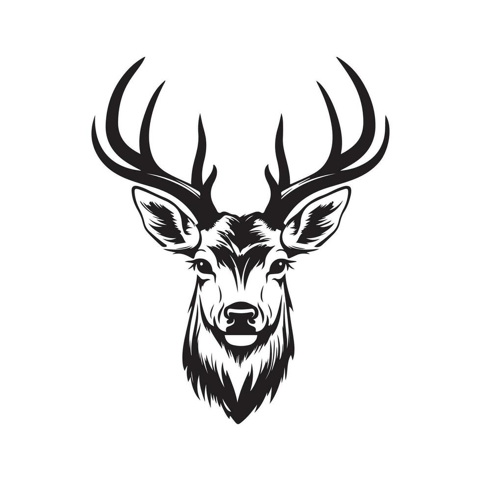 Deer Head Vector Image Art And Design 34213220 Vector Art At Vecteezy Deer Head Image Art And Design Vector
