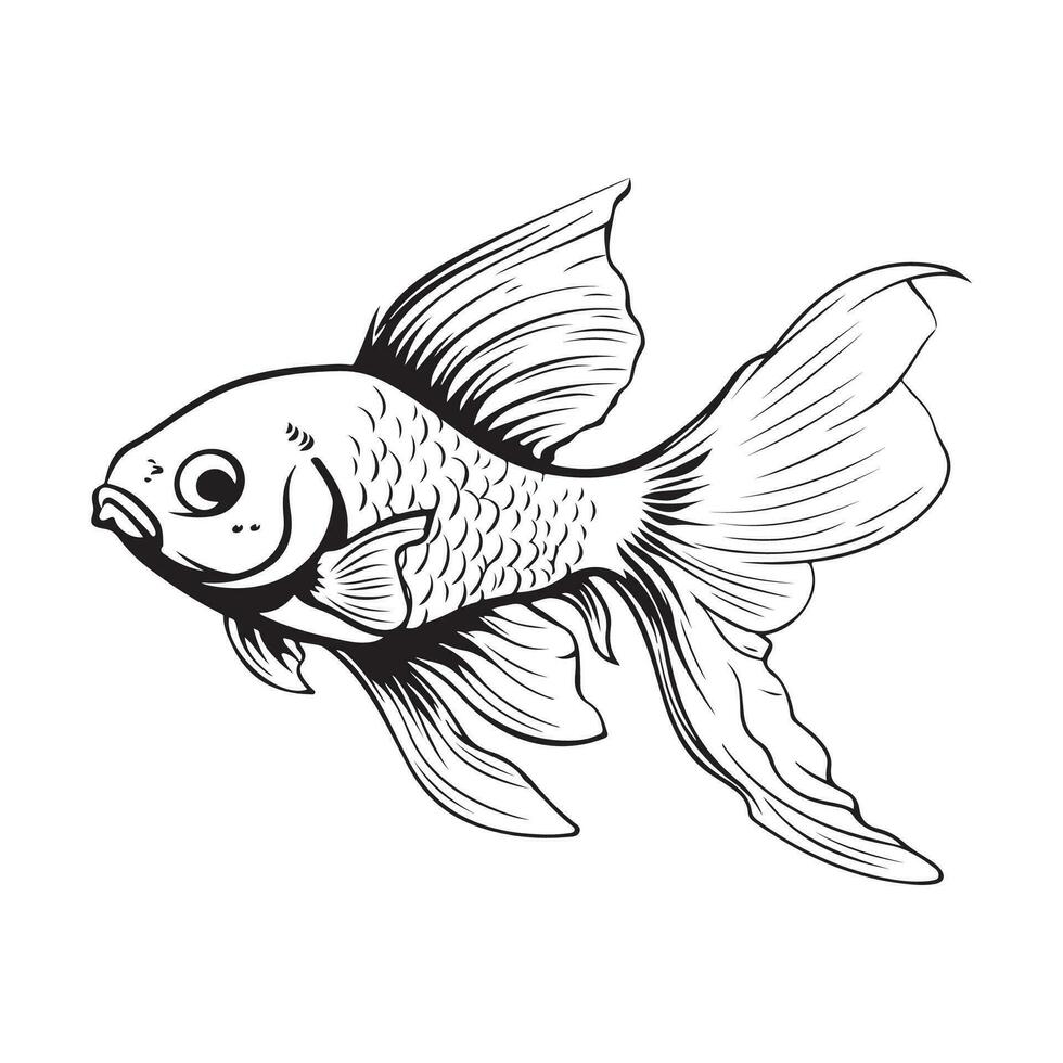 Decorative Fish Vector Image, Art And illustration