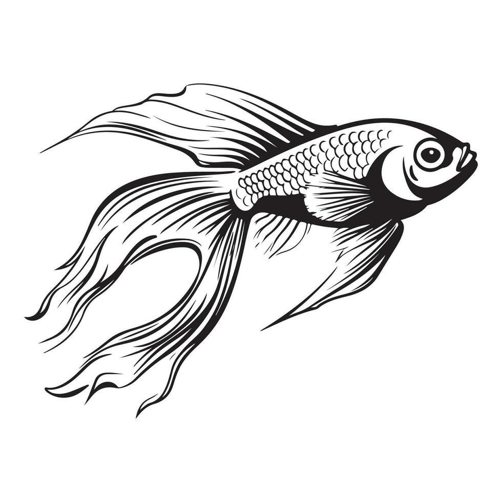 Decorative Fish Vector Image, Art And illustration