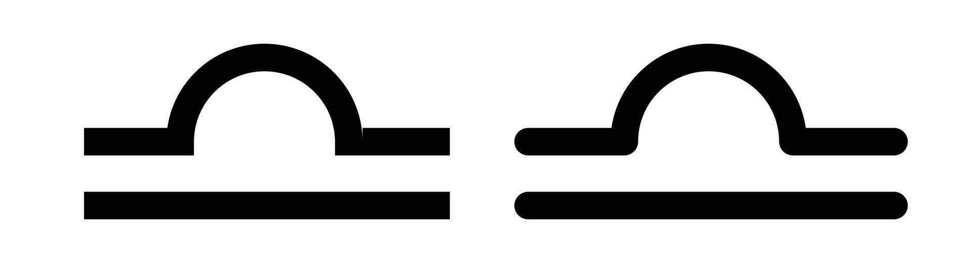Libra sign. Libra zodiac symbol vector set.