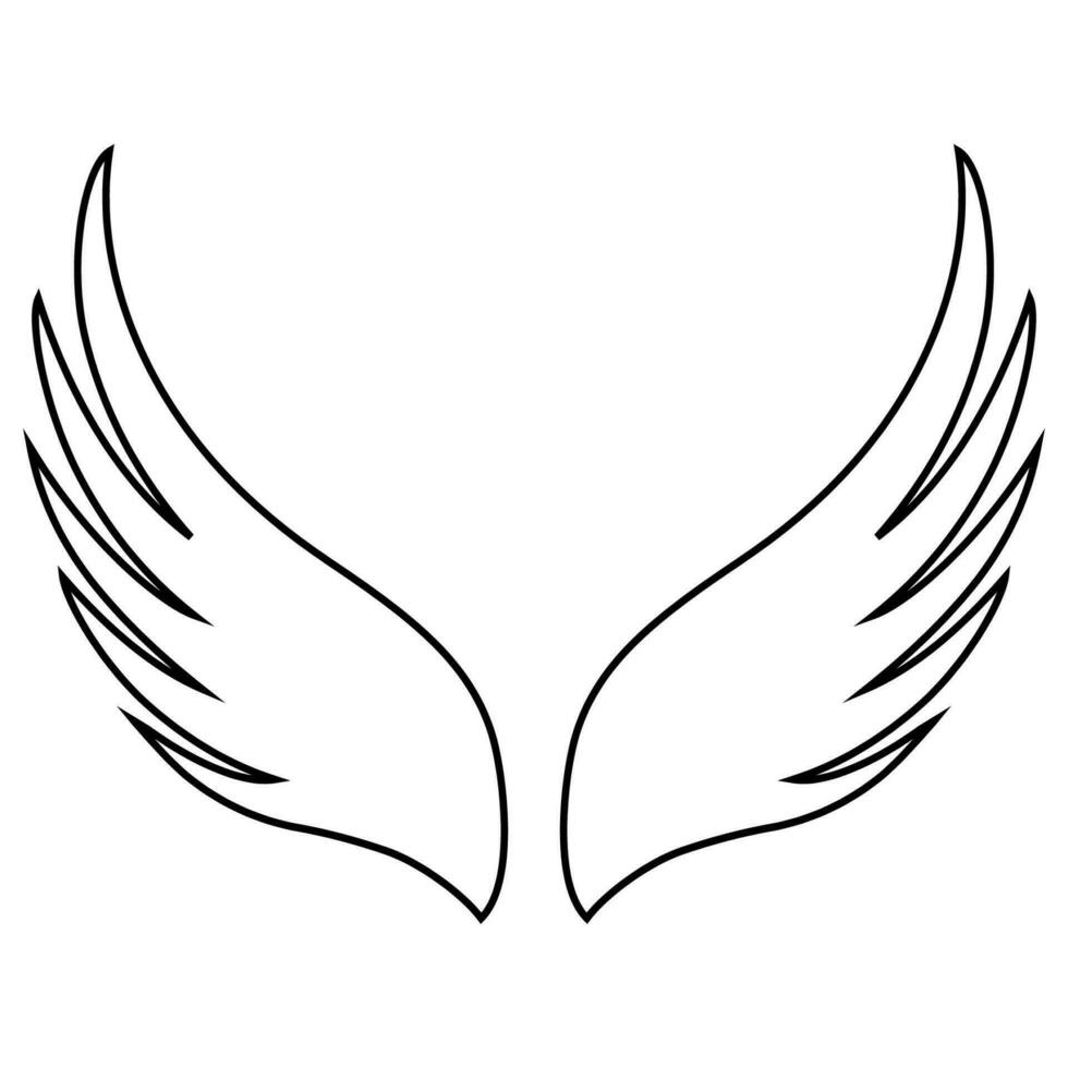 Dove bird wings icon, dove wings symbol purity, light, peace vector