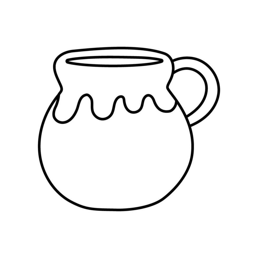 Vase vector icon. amphora illustration sign. jug symbol.