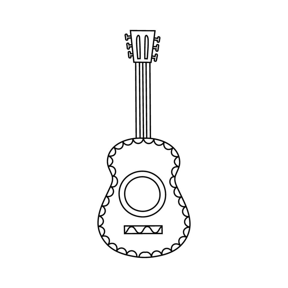 Guitar icon vector. acoustic illustration sign. audio symbol. vector