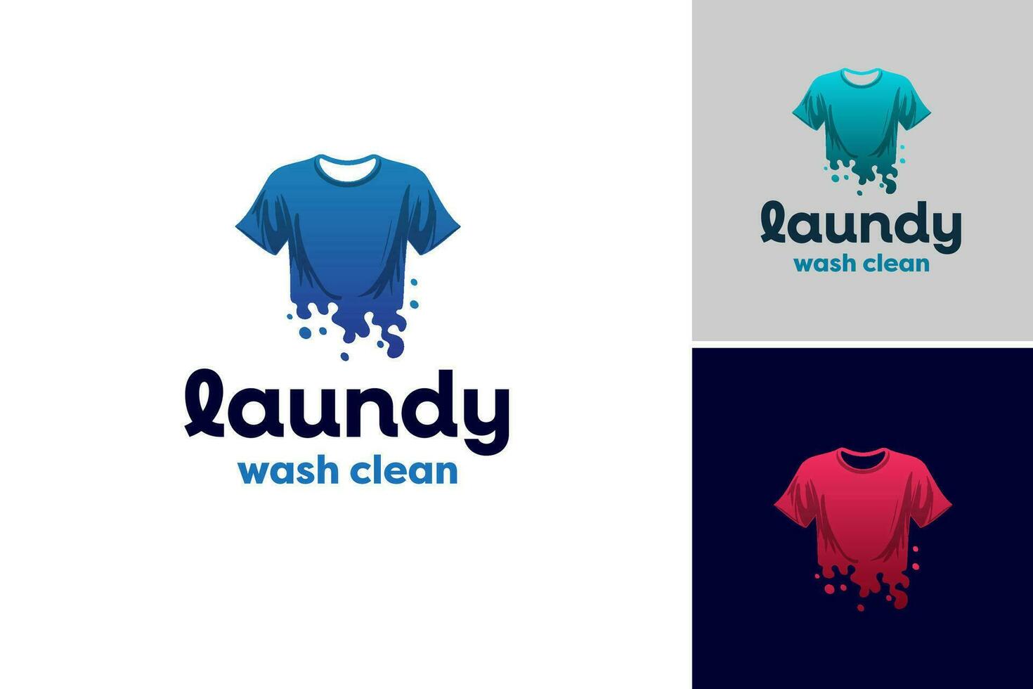 Laundry Wash Clean Logo. This is a logo related to laundry services, specifically focused on washing and cleaning clothes. vector