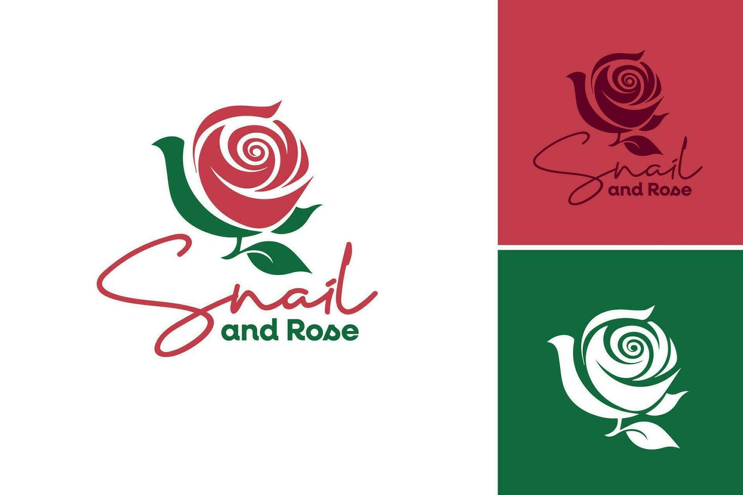 Snail rose logo is a title for a design asset featuring a logo design inspired by sand roses. This asset is suitable for businesses or brands related to nature, travel vector