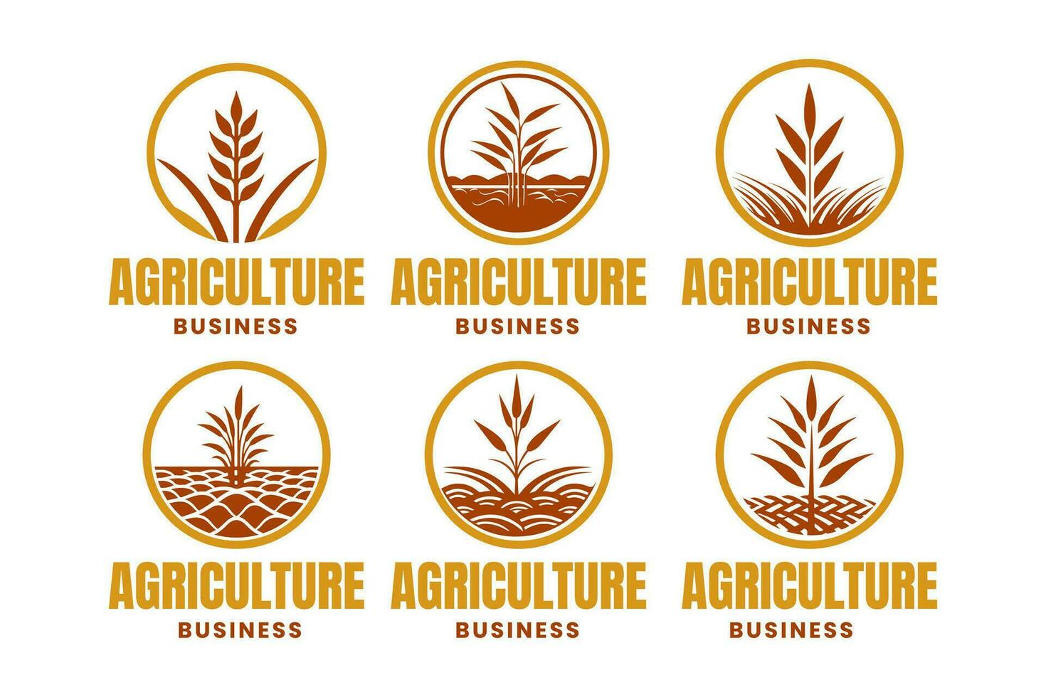 agriculture logo design, is a logo template suitable for businesses or organizations in the agriculture industry to represent their brand and identity. vector