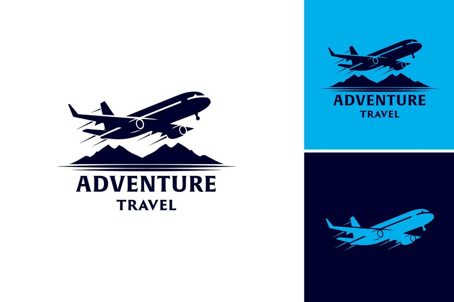 aventuras viaje logo diseño es un versátil activo adecuado para negocios y organizaciones en el viaje industria. eso capturas el emoción y emoción de exploración vector