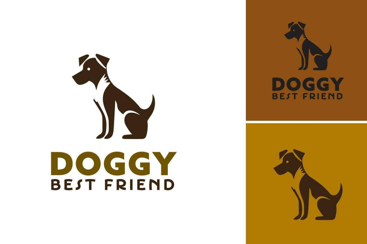 perrito mejor amigo logo es un diseño activo adecuado para negocios o organizaciones relacionado a perros, mascotas, o animal cuidado. eso lata ser usado como un logo a representar un marca vector