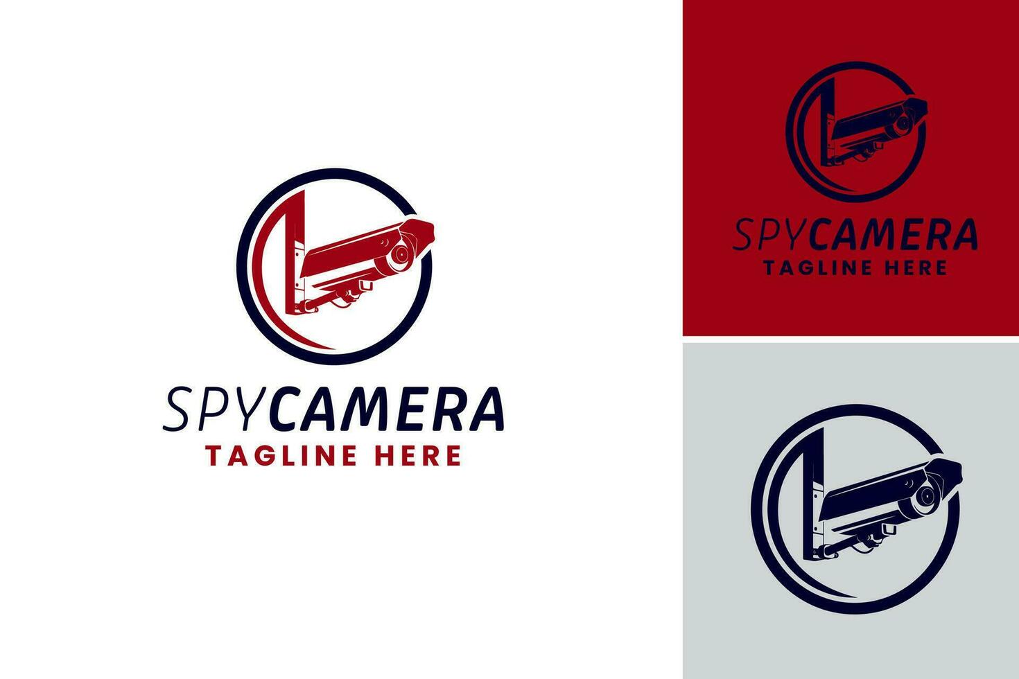 espía cámara logo es un diseño activo ese representa un logo para un vigilancia o seguridad empresa con un atención en oculto cámaras eso es adecuado para negocios en el tecnología, seguridad vector