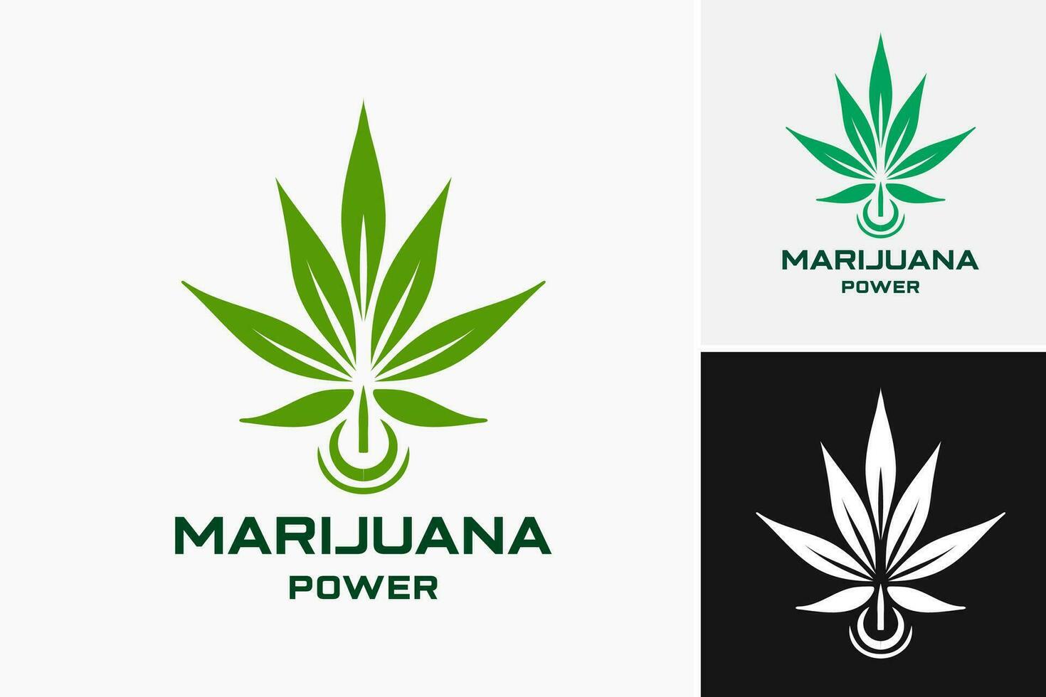 marijuana logo es un diseño activo ese caracteristicas un logo relacionado a canabis. esta activo es adecuado para negocios, marcas, o organizaciones en el marijuana industria mirando para un único y visualmente vector