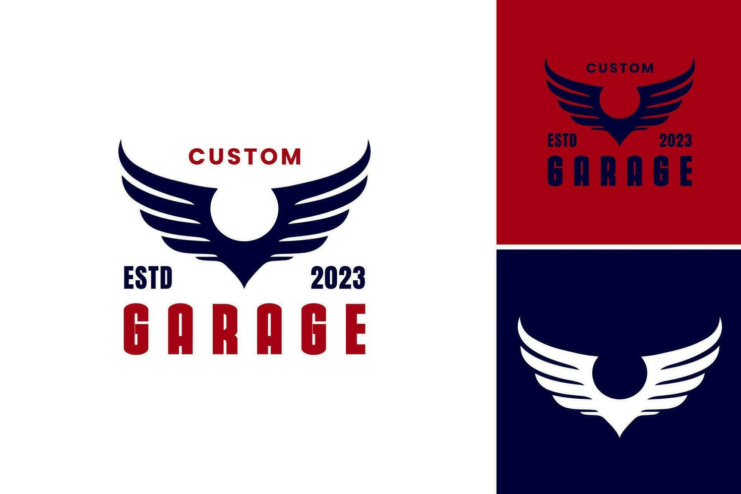 Custom Garage Logo is a customizable logo specifically designed for garage businesses, such as auto repair shops, car enthusiasts, or any related automotive service providers. vector