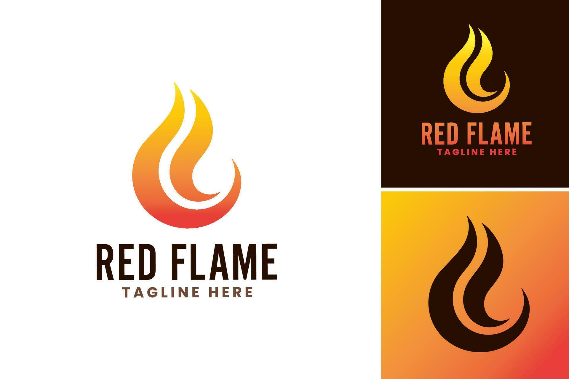 Red Flame Logo Design is a fiery and visually striking logo design
