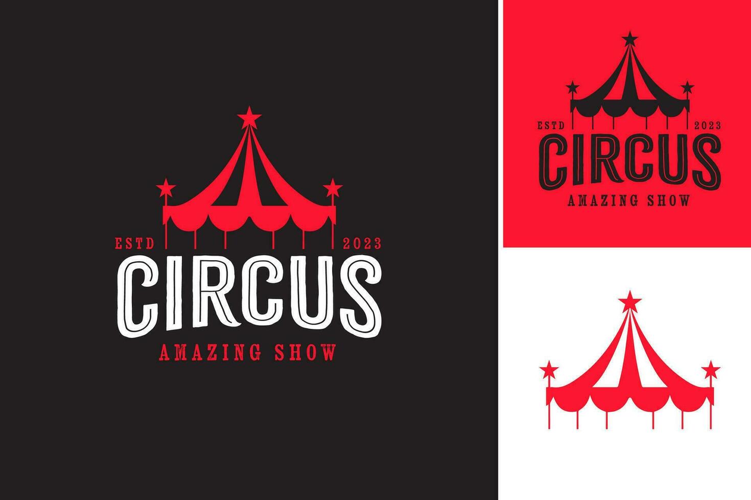 Circus Amazing Show Logo Design is a captivating and visually appealing logo design that is perfect for any circus-themed event or business. It exudes excitement, entertainment, and fun vector