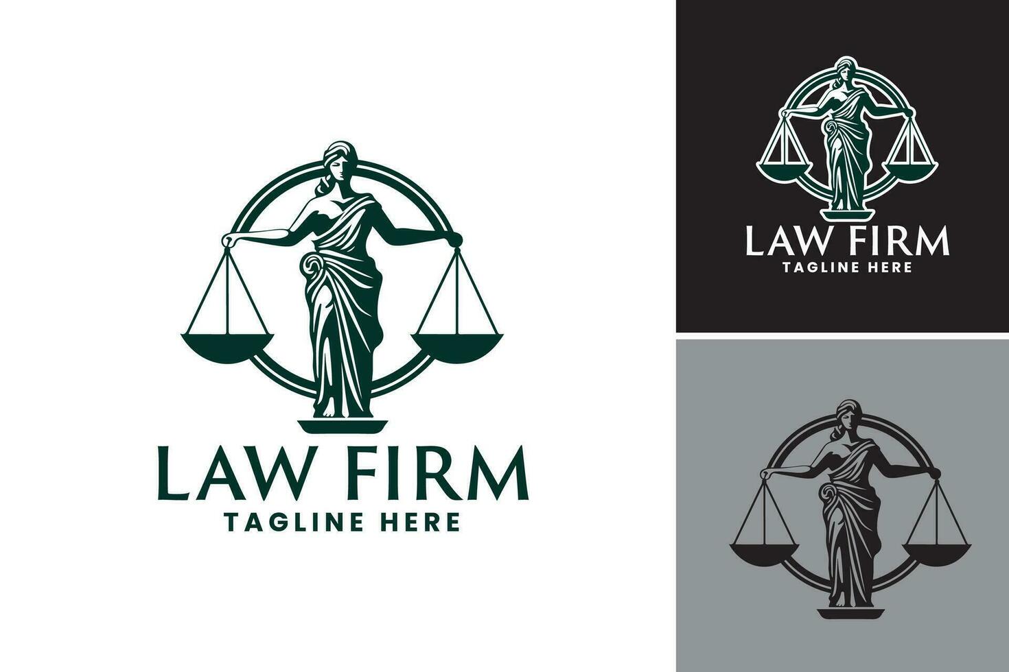 Law Firm Logo Design. It is suitable for lawyers and law firms looking for a professional and distinctive logo design. vector