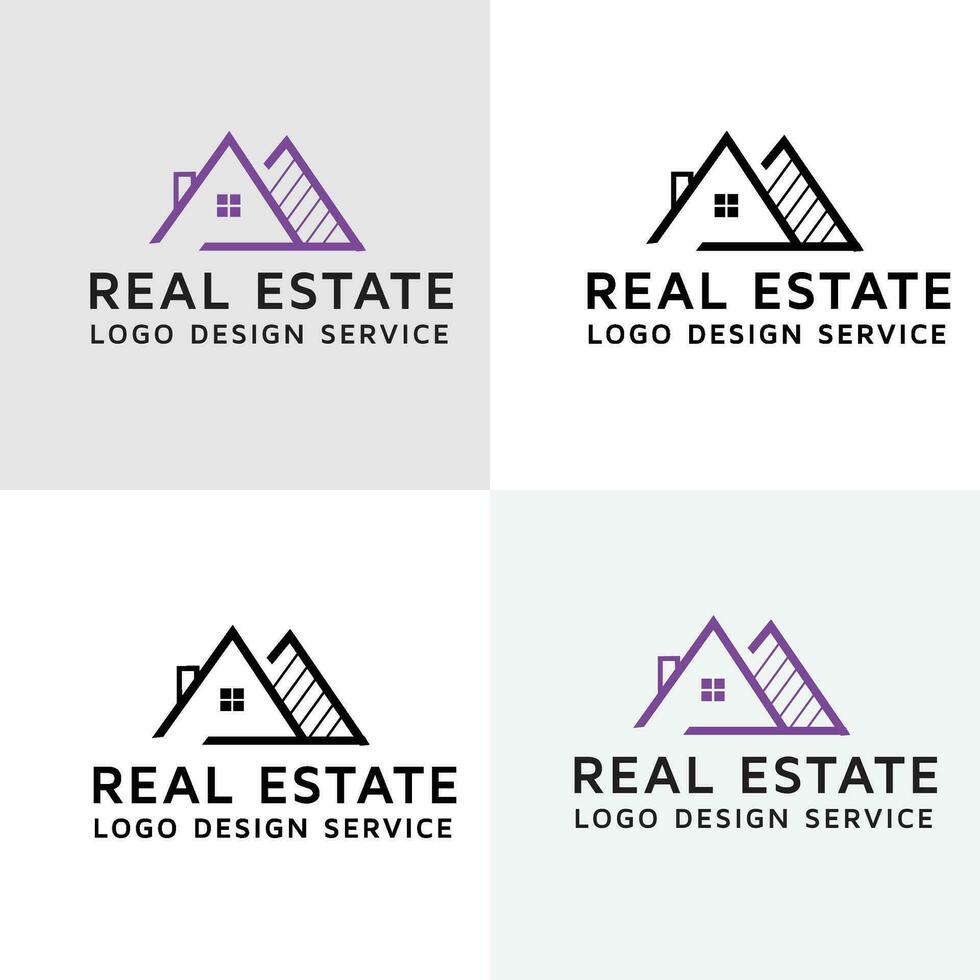 Real Estate Logo Design. Building logo Design. Home Logo Design. House Logo Design vector