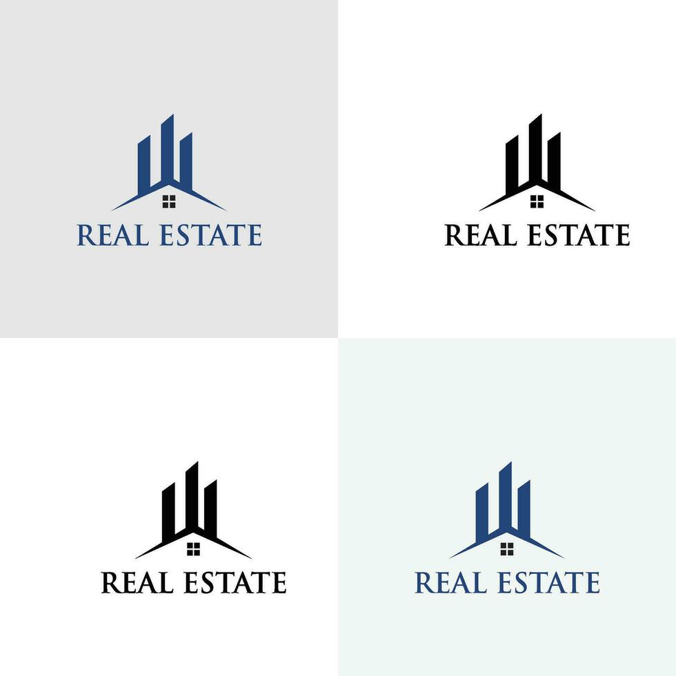 Real Estate Logo Design. Building logo Design. Home Logo Design. House Logo Design vector