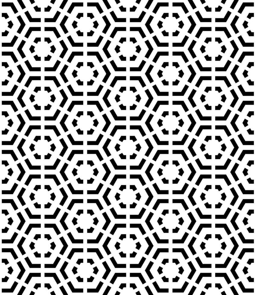 Black and white seamless abstract pattern. Background and backdrop. Grayscale ornamental design. vector