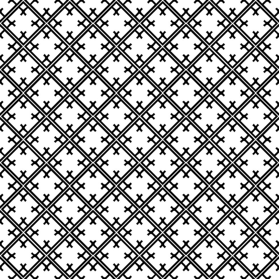 Black and white seamless abstract pattern. Background and backdrop. Grayscale ornamental design. vector