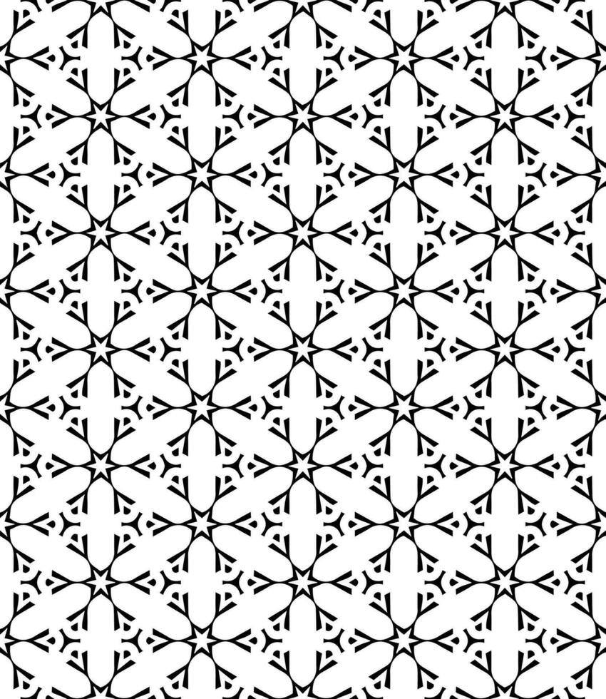 Black and white seamless abstract pattern. Background and backdrop. Grayscale ornamental design. vector