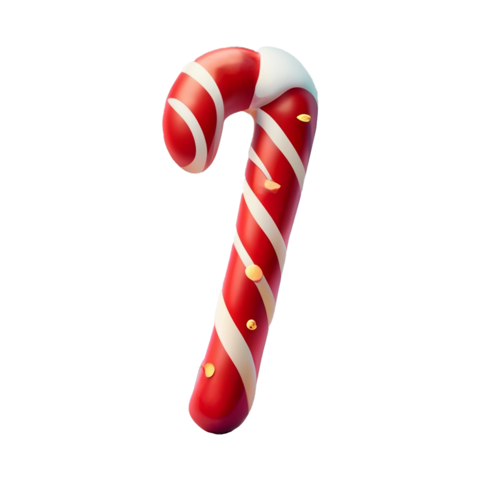 Merry christmas candy cane AI Generative png