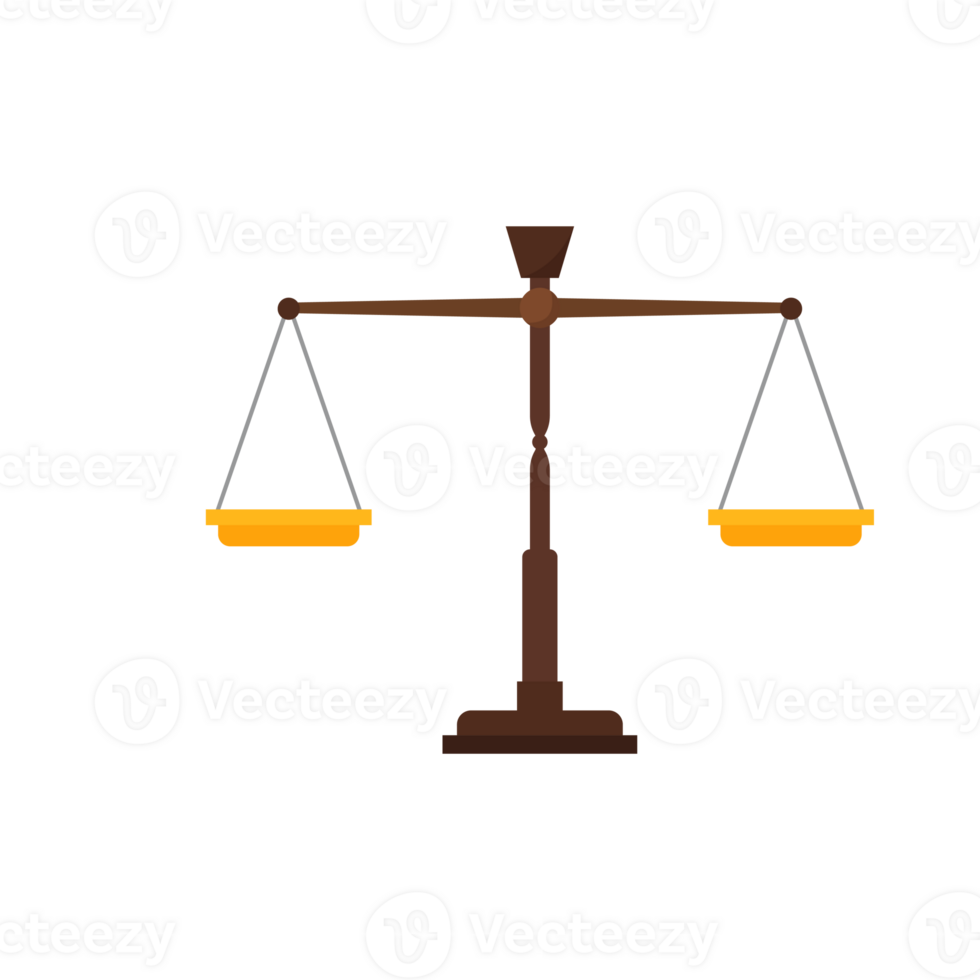 scale justice flat style png