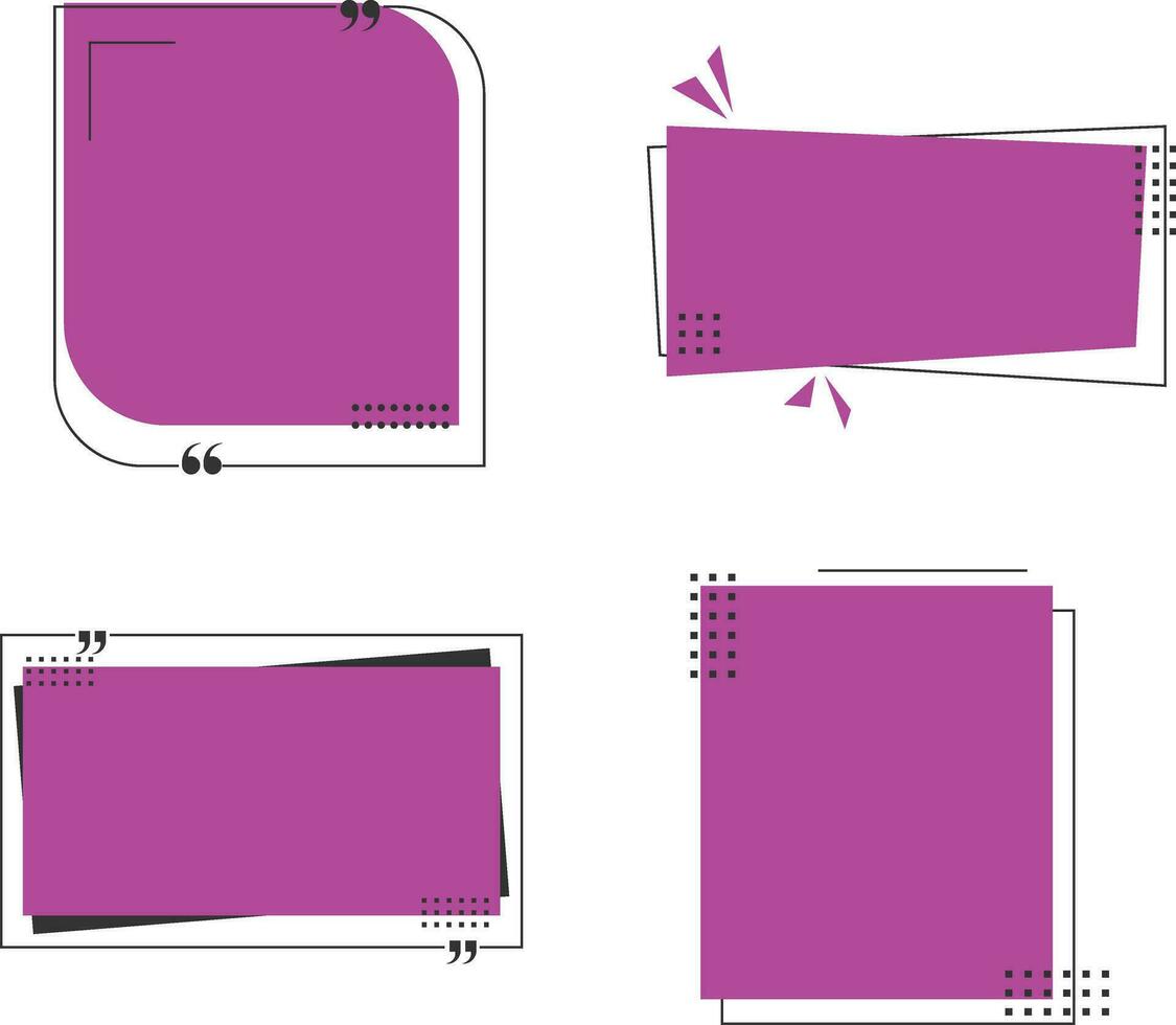 moderno texto caja con geométrico forma. vector icono colocar.