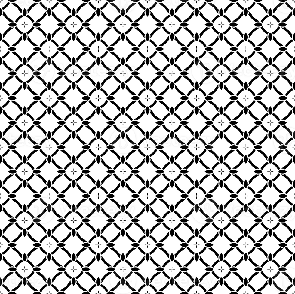 Black seamless abstract pattern. Overlay for background and backdrop. Ornamental design. PNG graphic illustration with transparent background.
