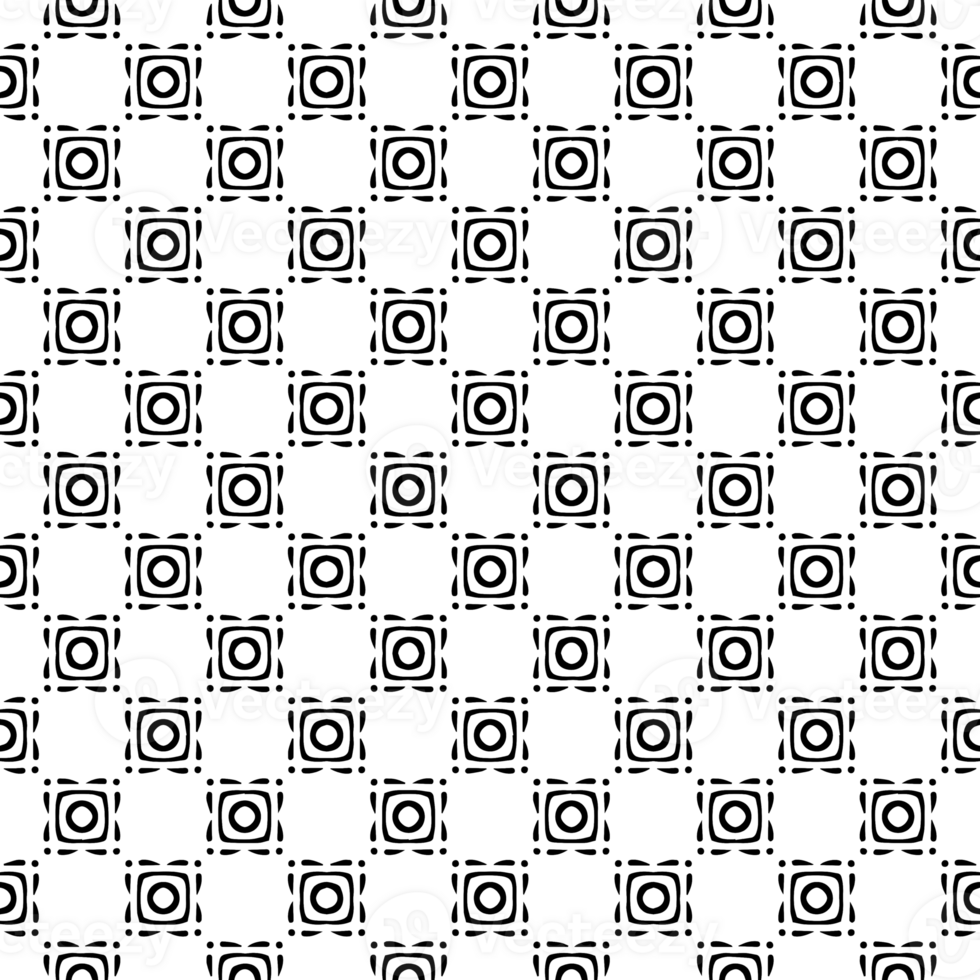 Black seamless abstract pattern. Overlay for background and backdrop. Ornamental design. PNG graphic illustration with transparent background.
