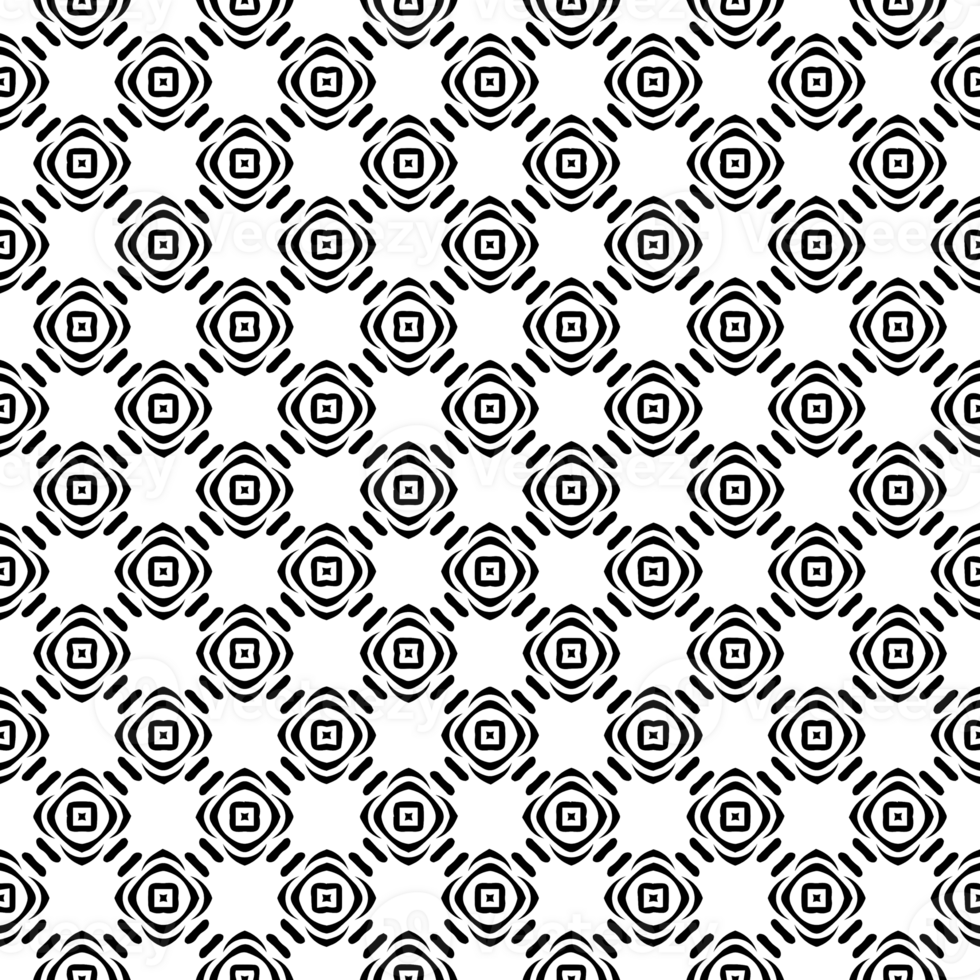 Black seamless abstract pattern. Overlay for background and backdrop. Ornamental design. PNG graphic illustration with transparent background.