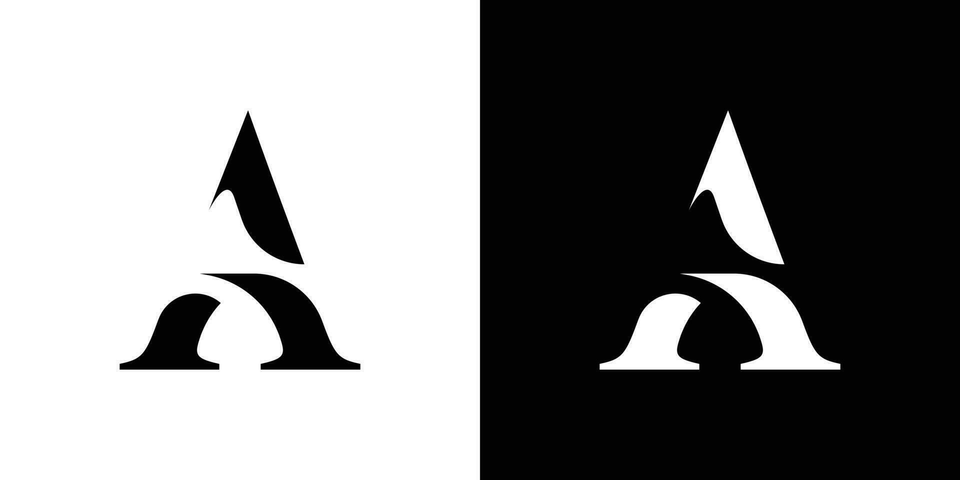 letter a monogram vector logo design