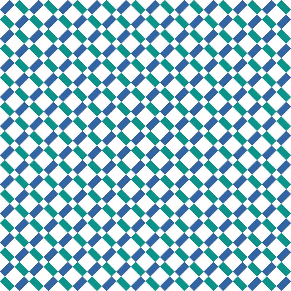 Seamless blue and green pattern square striped geometric diagonal squares floor tiles vector
