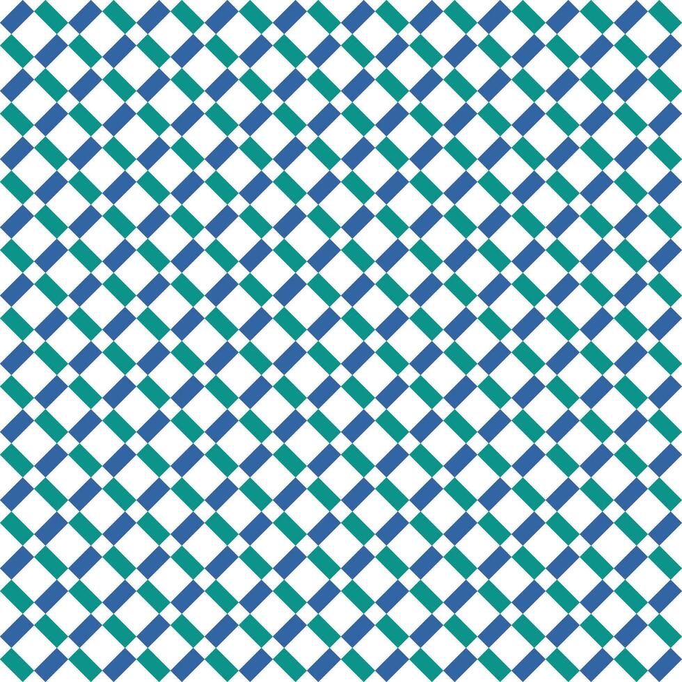 Seamless blue and green pattern square striped geometric diagonal squares floor tiles vector