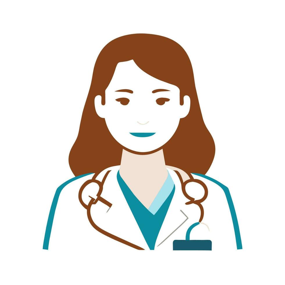 Doctors and nurses in white coat with stethoscope, Group of hospital medical staff standing together with arms crossed. vector