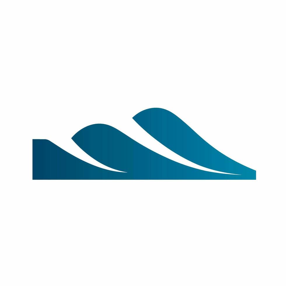 Water utility company gradient line logo. Innovation business value. Waveform simple icon. Design element. Created with artificial intelligence. Ai art for corporate branding, marketing vector