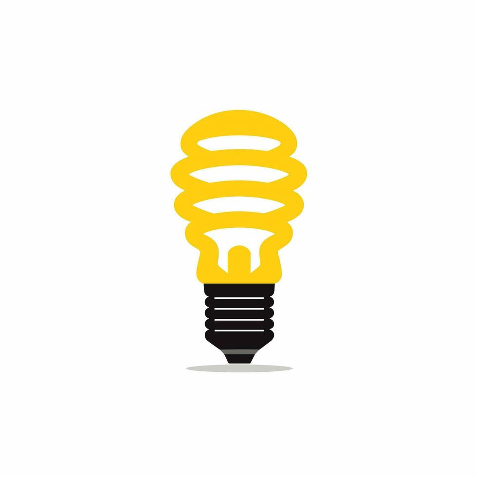 Electricity service filled yellow logo. Innovation business value. Energy efficient lightbulb icon. Design element. Created with artificial intelligence. Ai art for corporate branding vector
