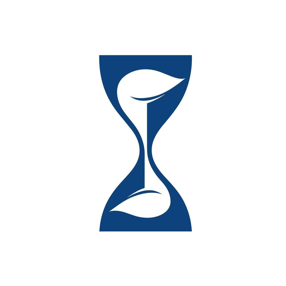 Utility service corp dark blue glyph logo. Efficiency business value. Hourglass simple icon. Design element. Created with artificial intelligence. Ai art for corporate branding, marketing campaign vector