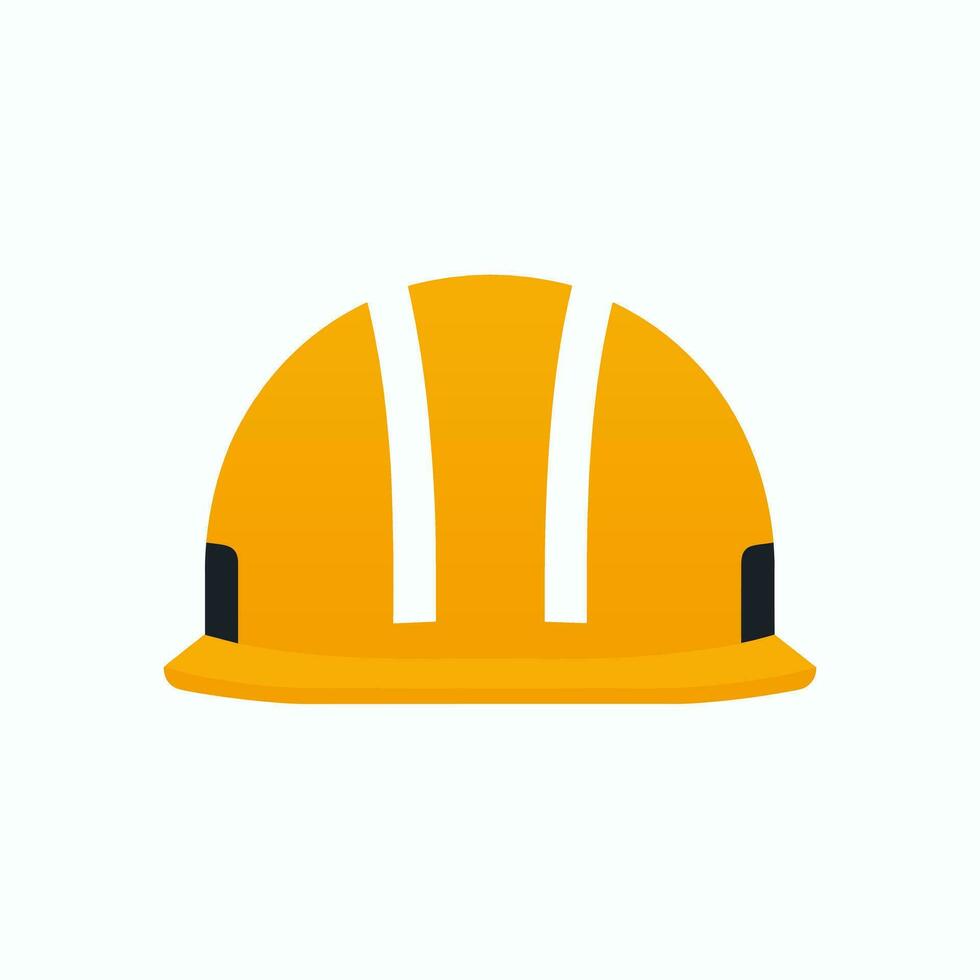 Utility construction filled orange logo. Construction helmet simple icon. Safety business value. Design element. Created with artificial intelligence. Ai art for corporate branding vector