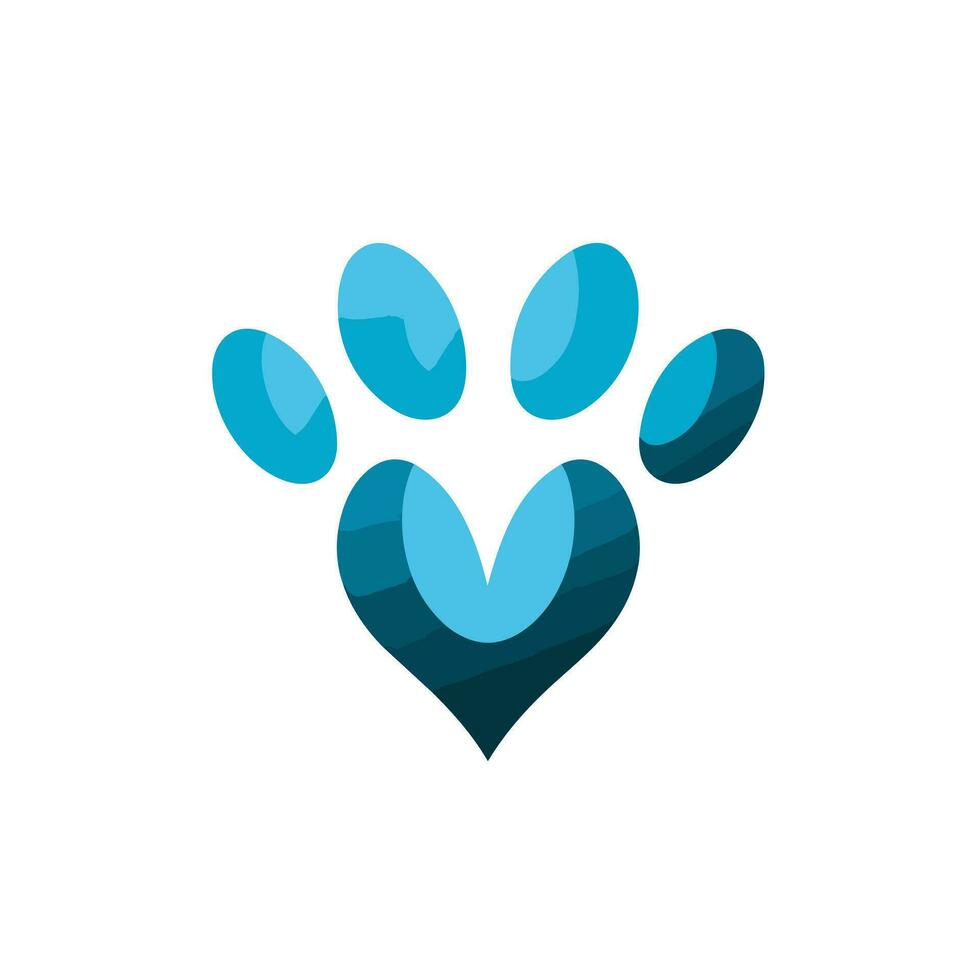 Pet insurance provider filled gradient logo. Design element. Created with artificial intelligence. Ai art for corporate branding, pet shop startup vector