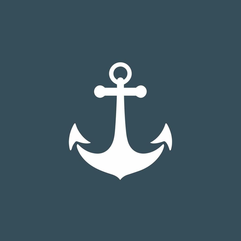 Data protection monochrome glyph logo. It support. Anchor symbol. Design element. Created with artificial intelligence. Confident ai art for corporate branding, cybersecurity company, cloud storage vector