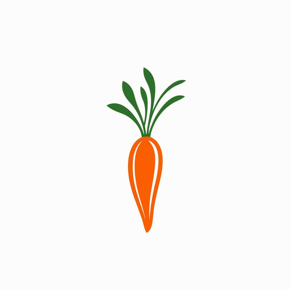 Catering service filled colorful logo. Meal prep. Carrot symbol. Design element. Created with artificial intelligence. Friendly ai art for corporate branding, salad bar, retail store, food market vector