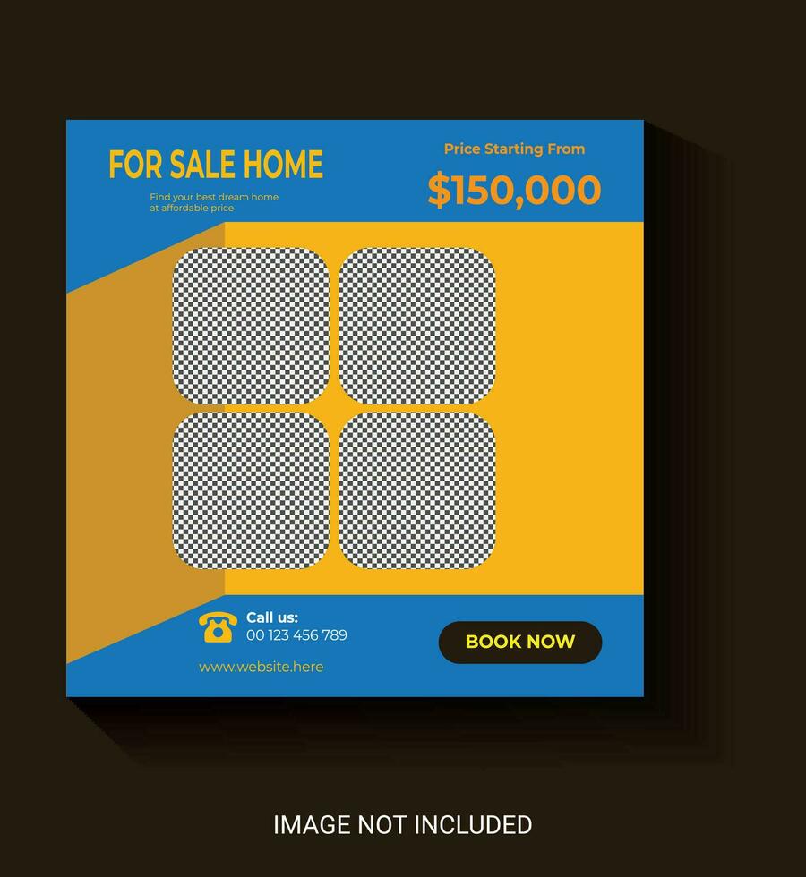 home banner property sale house sale design template vector