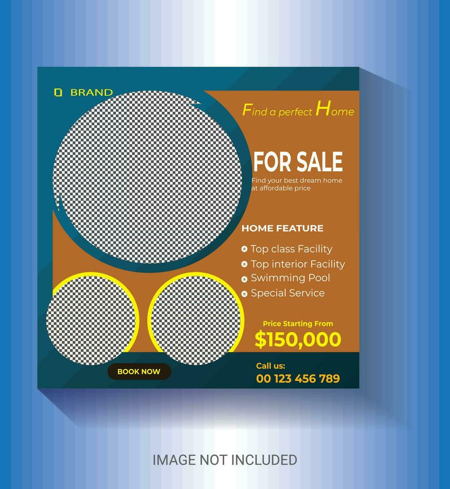 home banner property sale house sale design template vector