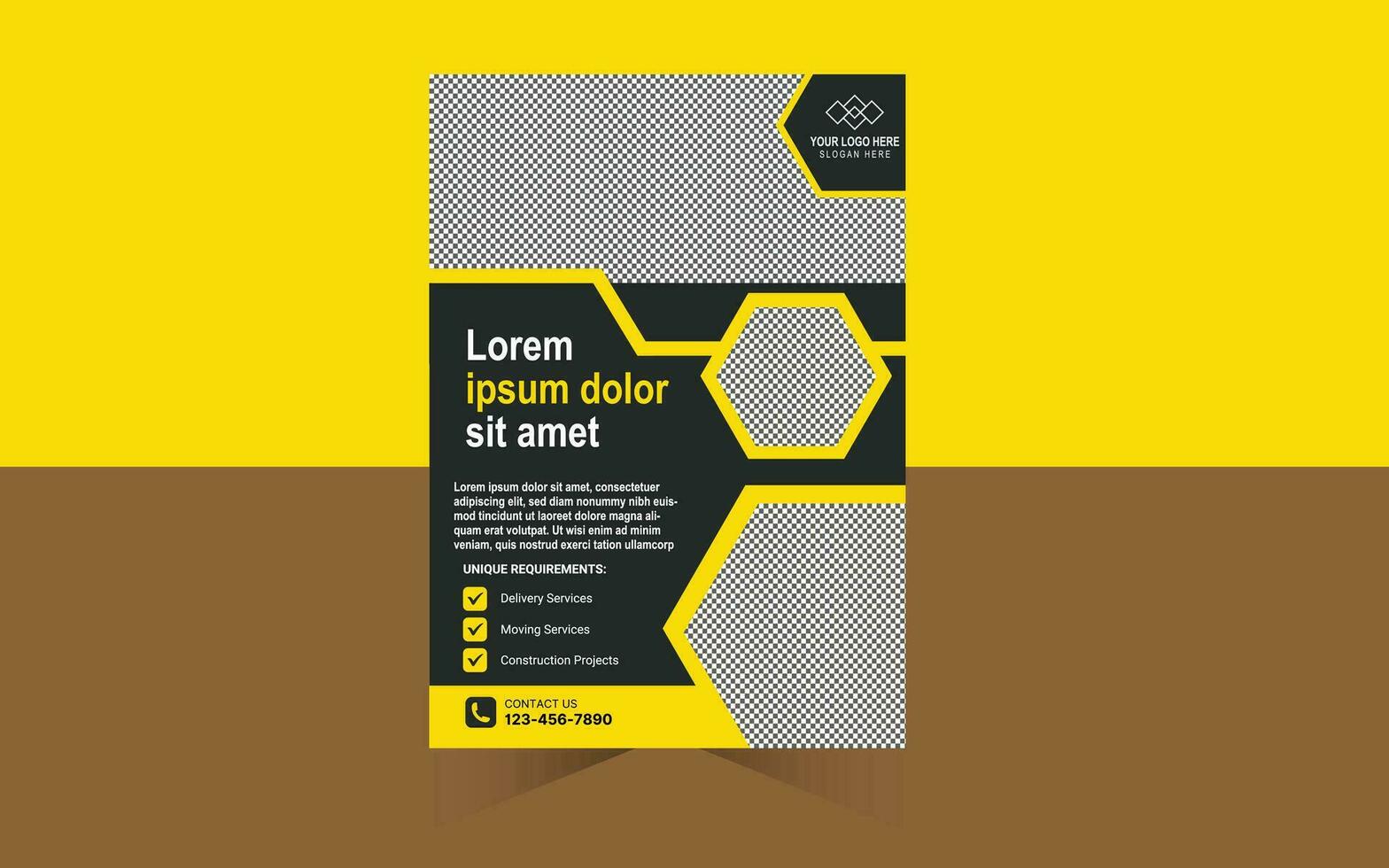 Dream Home Flyer Design Template Free vector