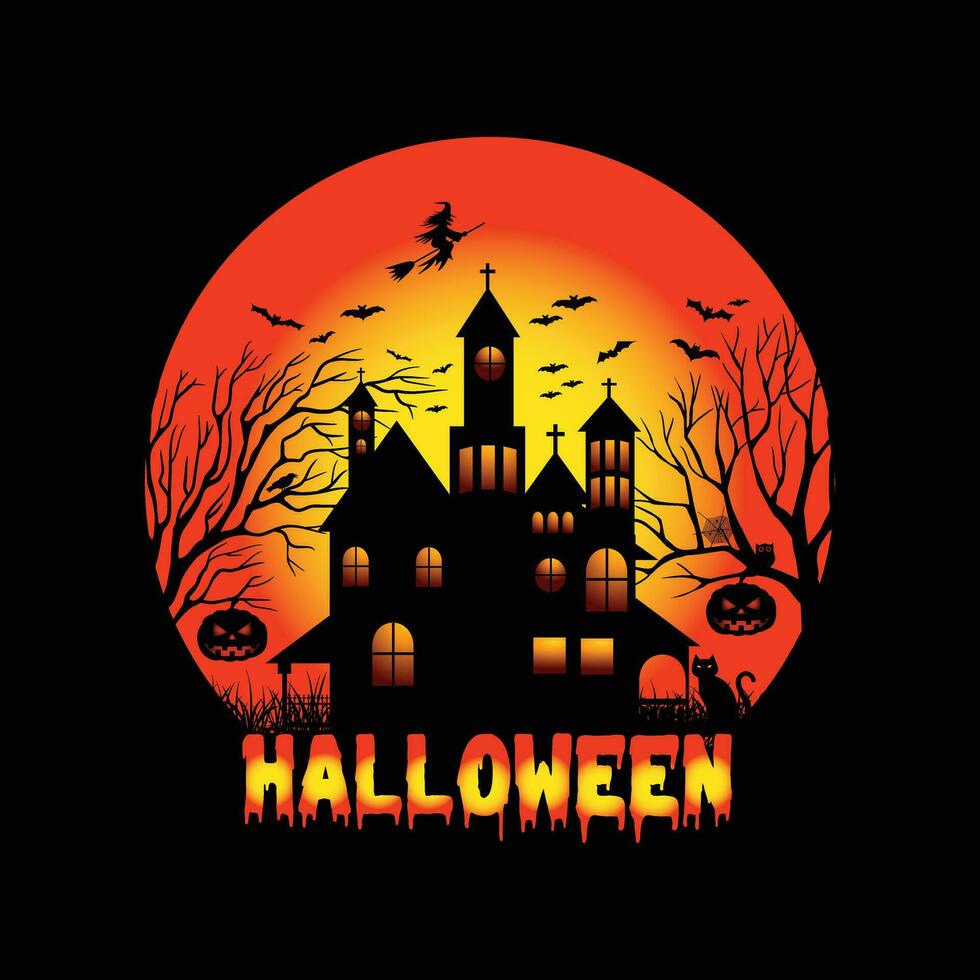 Halloween quotes t shirt design, vector graphic