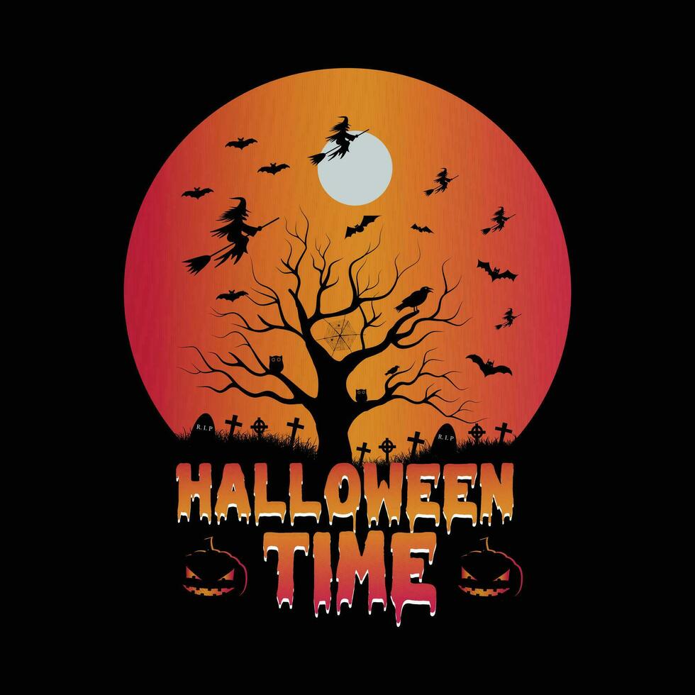 Halloween quotes t shirt design, vector graphic