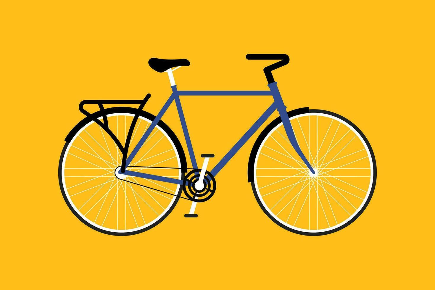 Bicycle flat design. Vector illustration